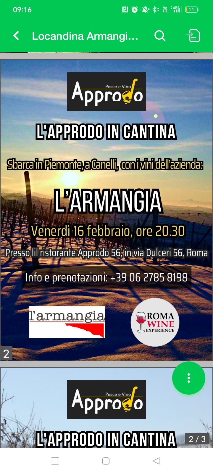 L’APPRODO IN CANTINA