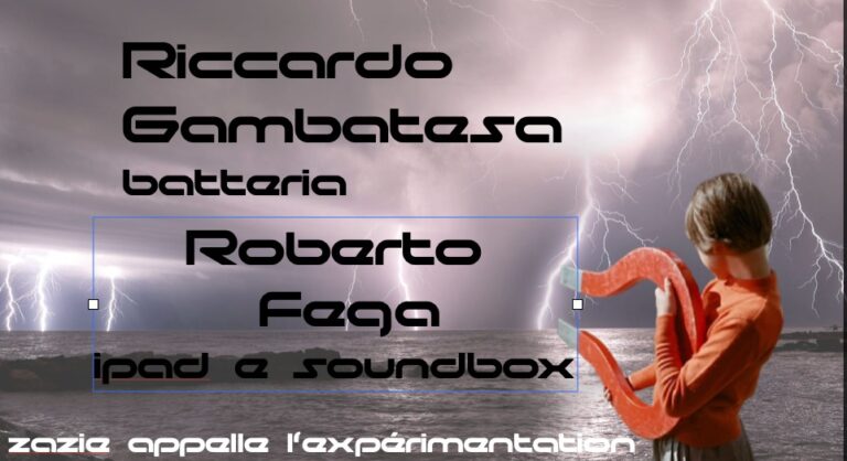 Le domeniche sperimentali di Zazie : Riccardo Gambatesa – Roberto Fega