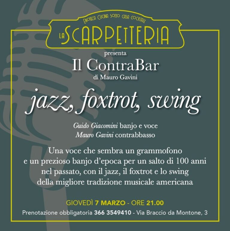 Il ContraBar – jazz, foxtrot, swing