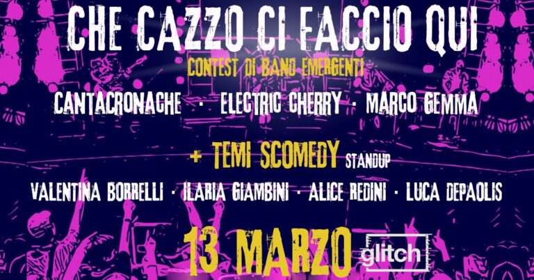 CHE CA**O CI FACCIO QUI CONTEST + TEMI SCOMEDY STANDUP
