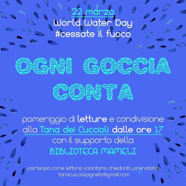Ogni goccia conta