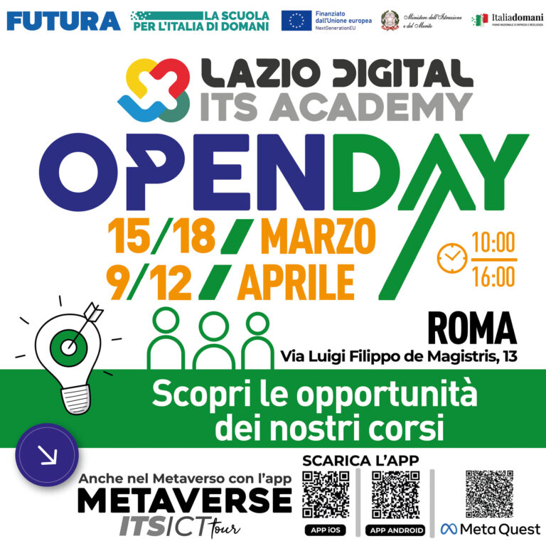 Open Day ITS Academy Lazio Digital Roma