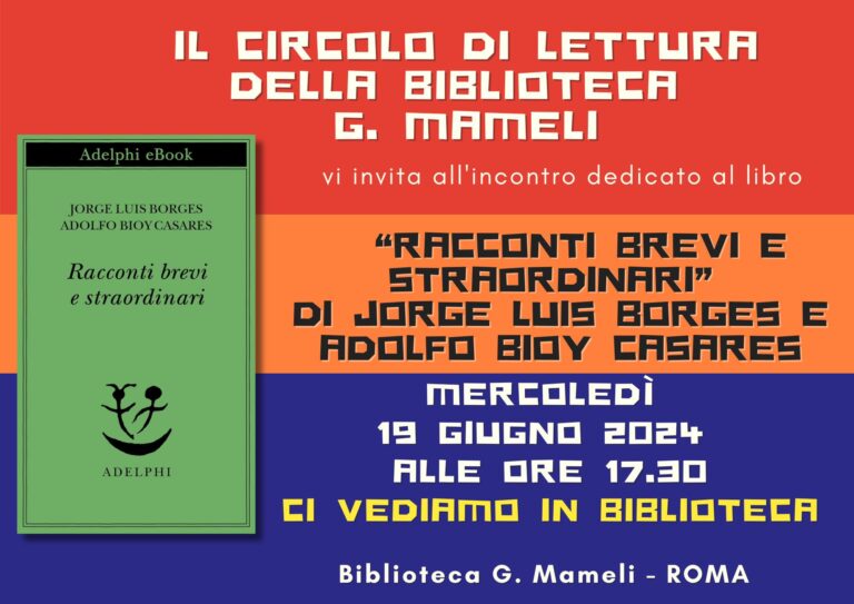 Appuntamento con il circolo di lettura della Biblioteca Goffredo Mameli