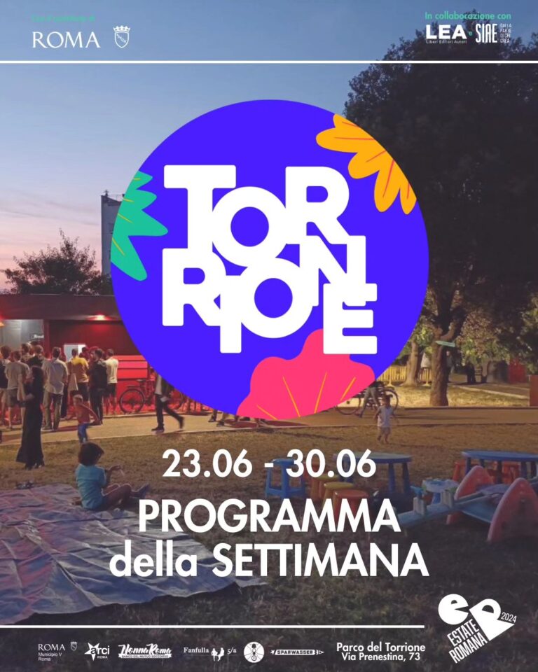 ESTATE al TORRIONE | programma della settimana