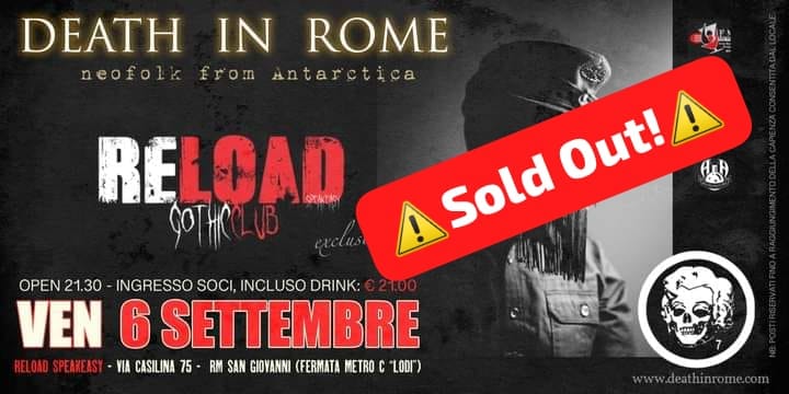 DEATH IN ROME – Neofolk “solo” show