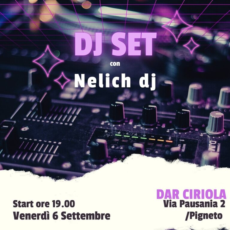 DJ SET con Nelich dj