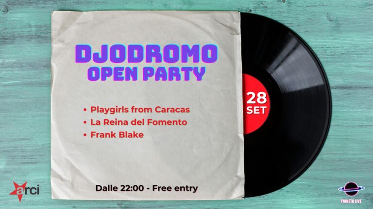 Djodromo Open Party: Playgirls from Caracas + La Reina del Fomento + Frank Blake