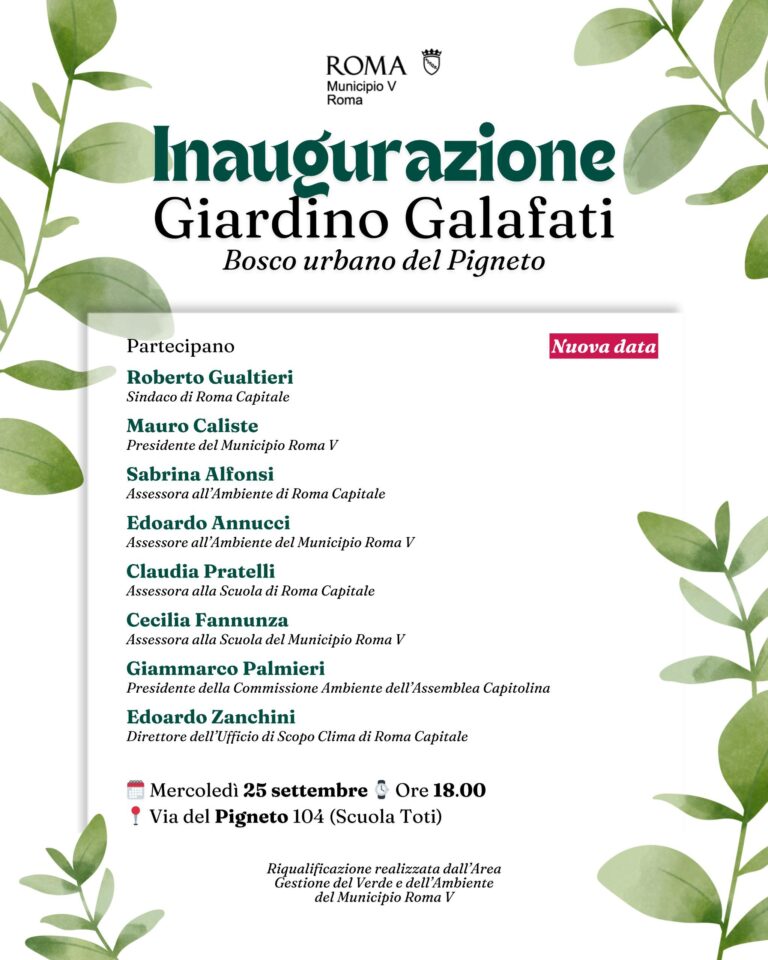 Inaugurazione Giardino Galafati