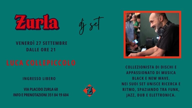 ZURLA invites LUCA COLLEPICCOLO