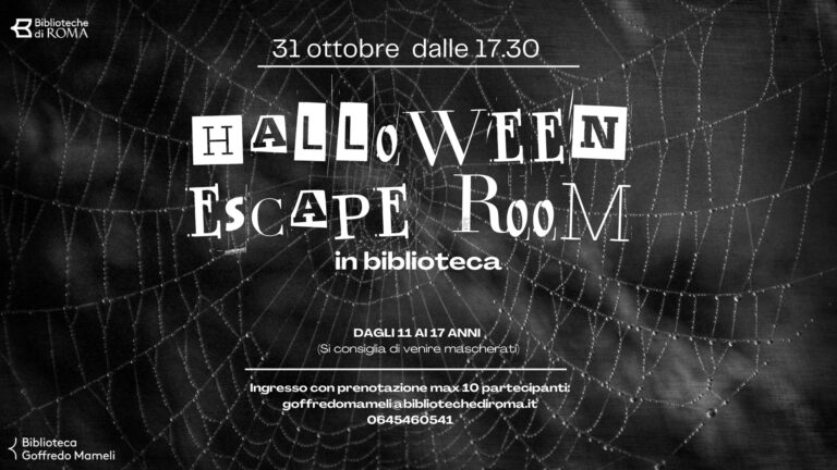 HALLOWEEN ESCAPE ROOM in biblioteca