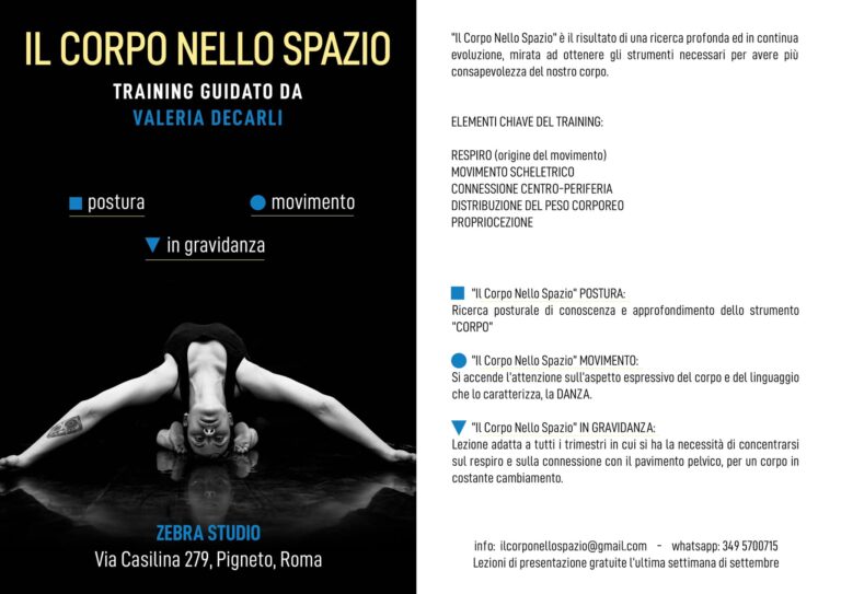 IL CORPO NELLO SPAZIO | IN GRAVIDANZA