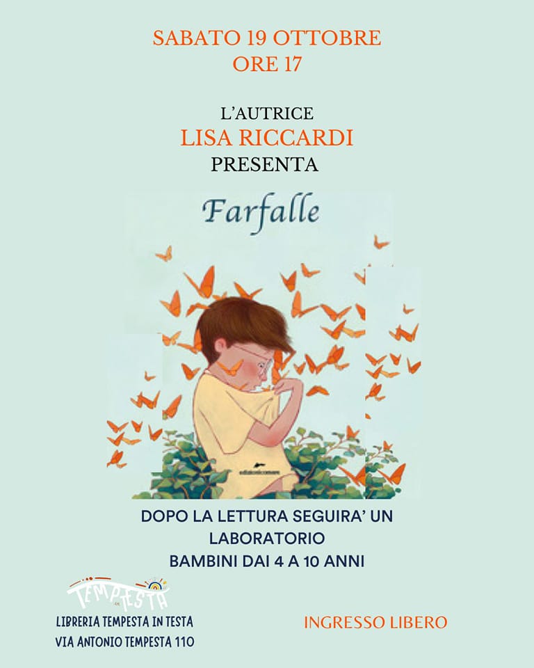 L’autrice Lisa Riccardi presenta “Farfalle”