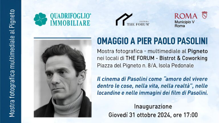 Mostra Fotografica – Omaggio a Pier Paolo Pasolini