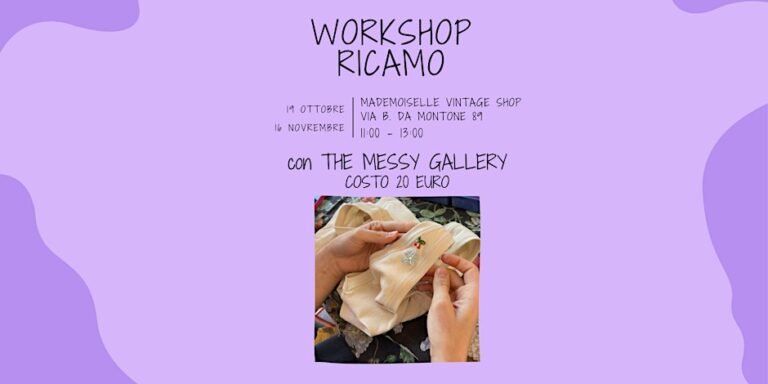 WORKSHOP RICAMO