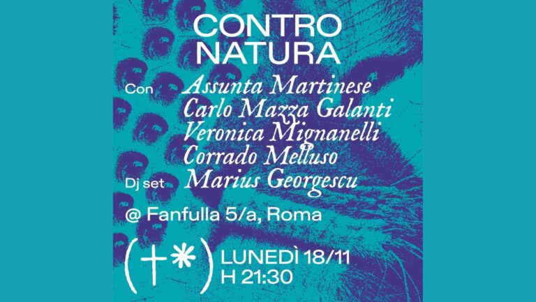 Contro Natura – Presentazione // Reading // Dj-set