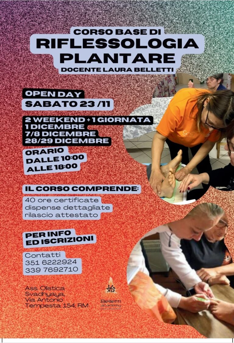 Corso base di Riflessologia Plantare