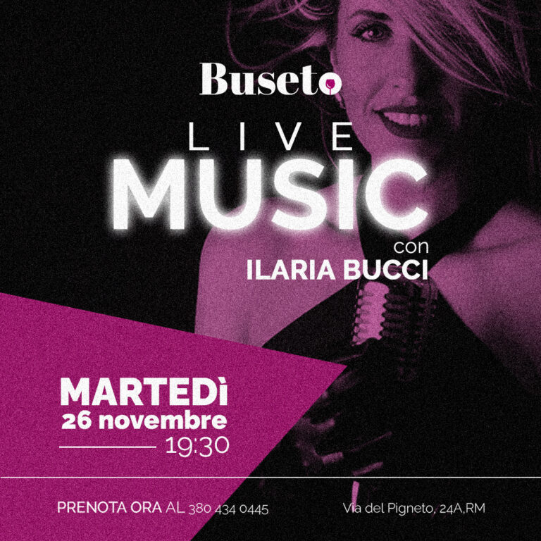 Live Music – Ilaria Bucci⁣