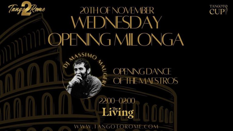 Tango to Rome – OPENING MILONGA