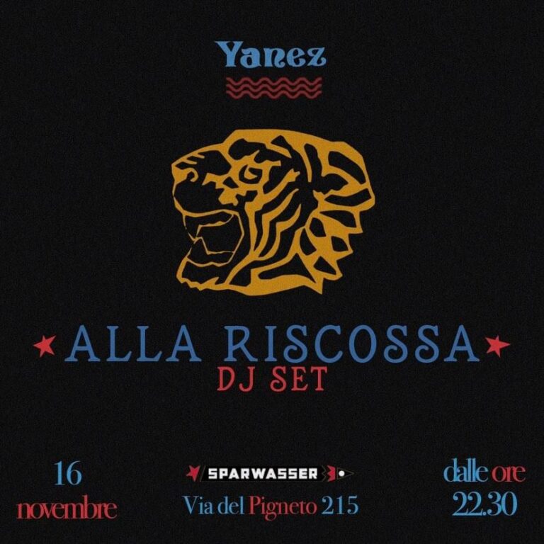 YANEZ | DJ SET ALLA RISCOSSA