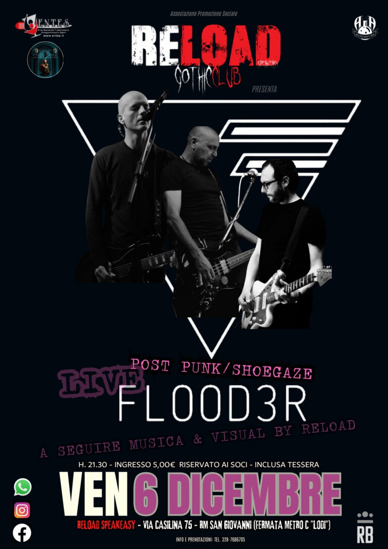 FLOOD3R – Post Punk/Shoegaze Live