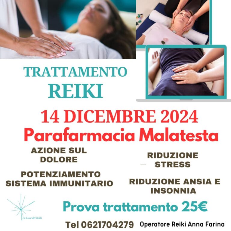 GIORNATA REIKI 14 dicembre 2024