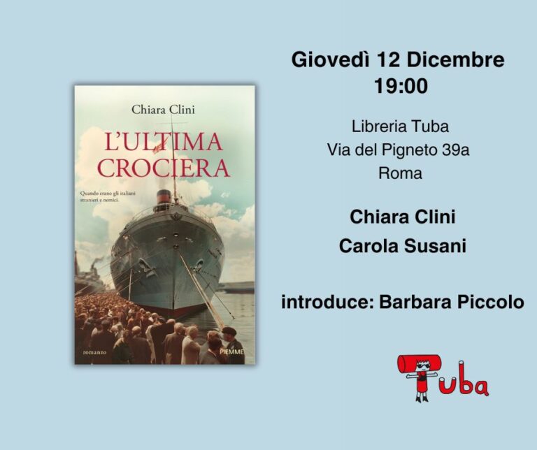 Presentazione di L’ultima crociera di e con Chiara Clini