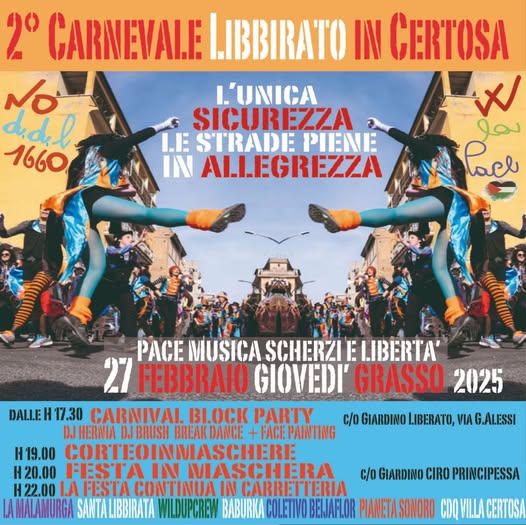 2° CARNEVALE LIBBIRATO IN CERTOSA