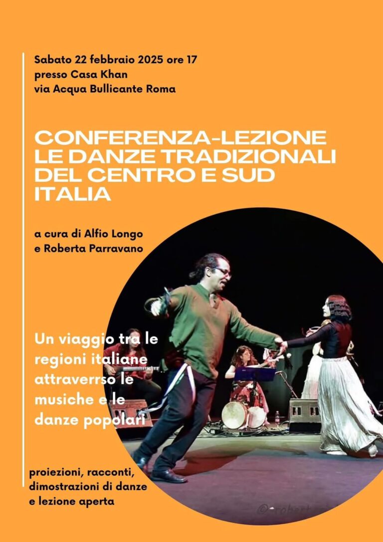 Conferenza-lezione | Le danze tradizionali del centro e sud Italia
