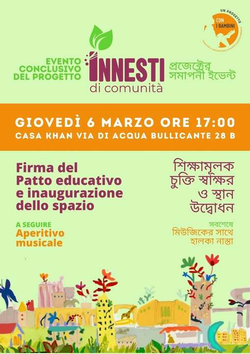 Firma del Patto Educativo e inaugurazione dello spazio