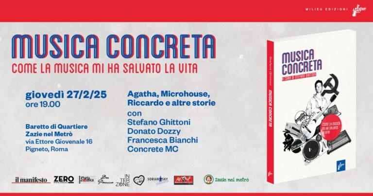 MUSICA CONCRETA – Come la musica mi ha salvato la vita