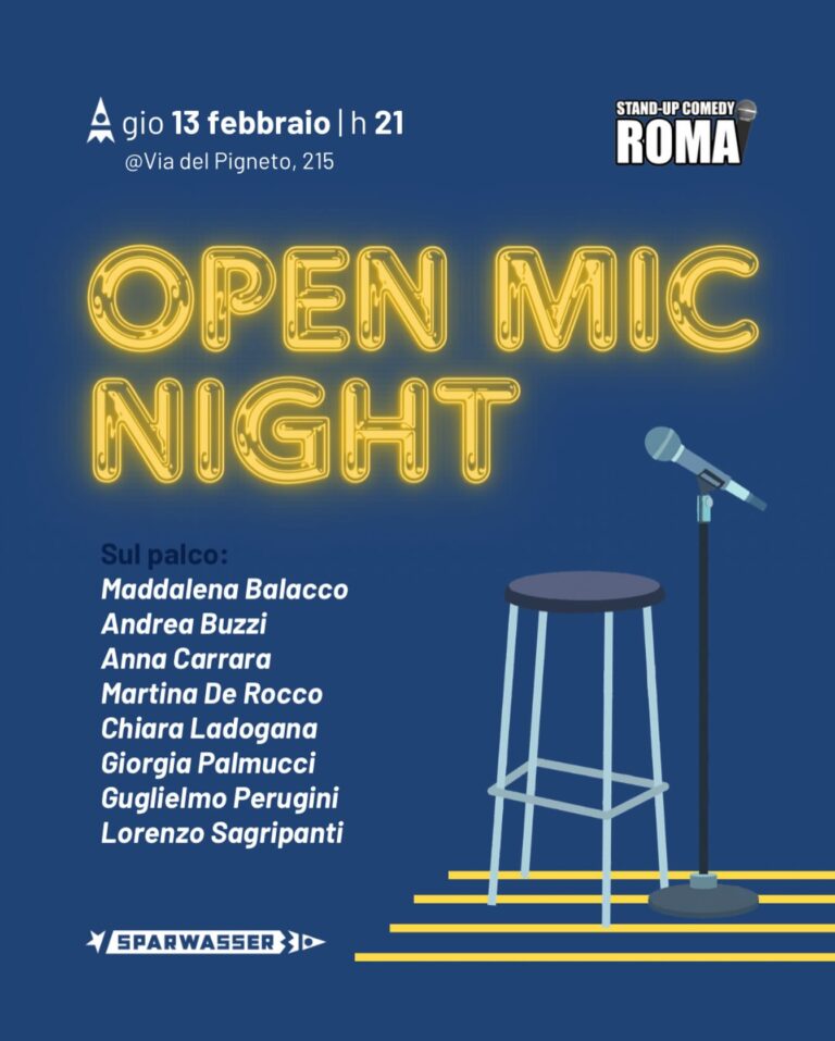 OPEN MIC NIGHT con Stand-Up Comedy