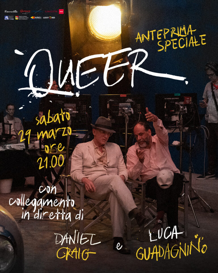 COLLEGAMENTO STREAMING CON IL REGISTA LUCA GUADAGNINO E IL PROTAGONISTA DANIEL CRAIG PER QUEER