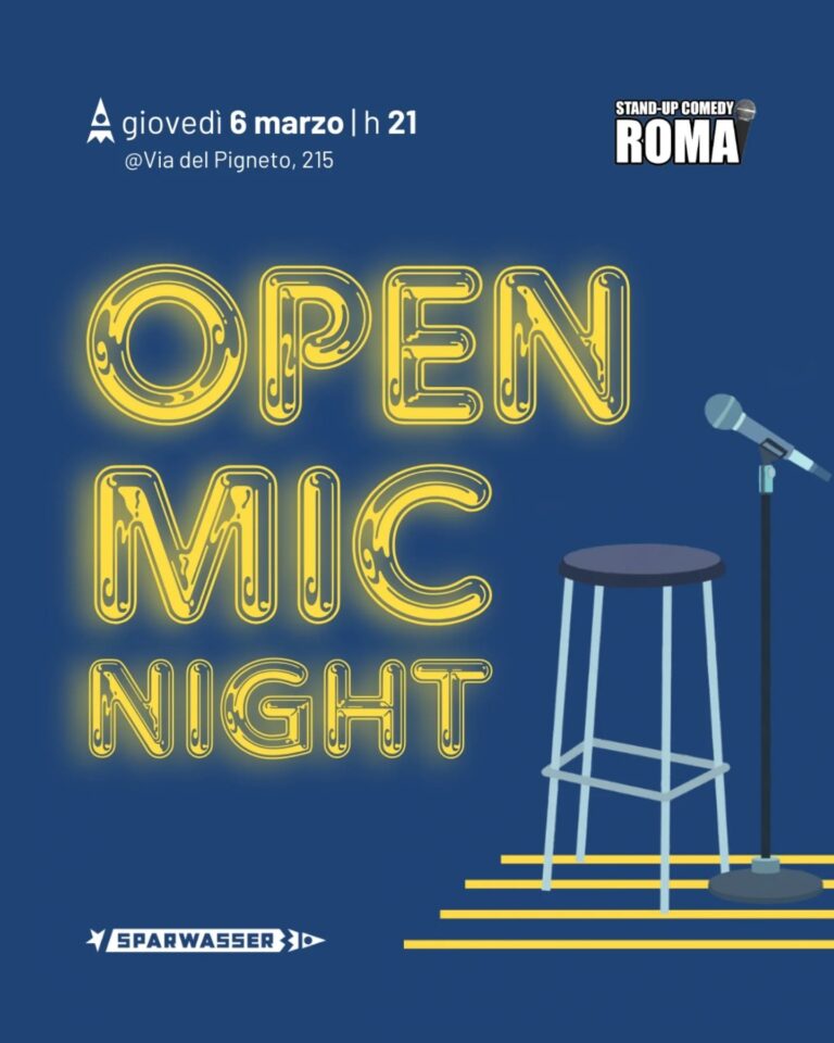 OPEN MIC NIGHT con Stand-Up Comedy