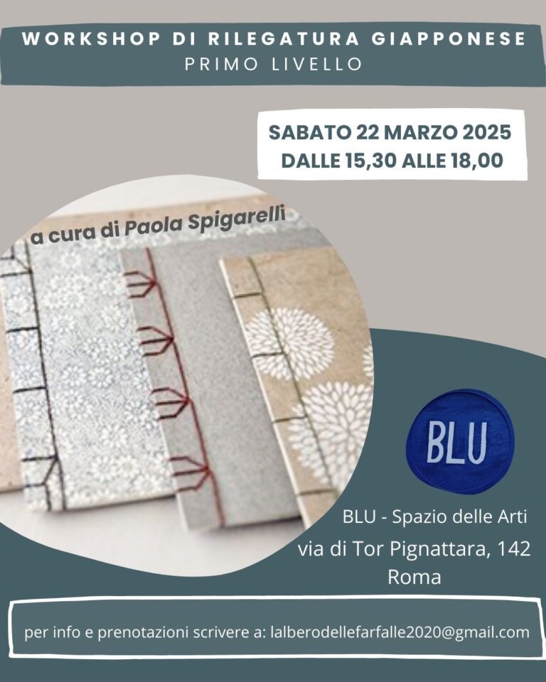 Workshop di rilegatura giapponese