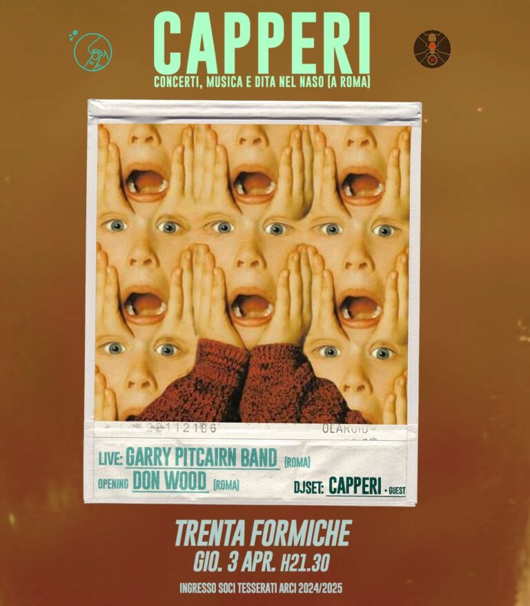 CAPPERI presenta: GARRY PITCAIRN Band + DON WOOD /// a seguire DJSET