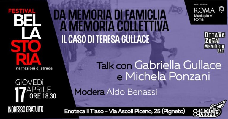 Da memoria di famiglia a memoria collettiva. Il caso di Teresa Gullace