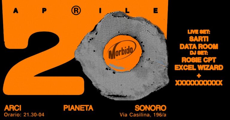 Morbido XL: Data Room + Sarti Live | Excel Wizard + Rosie Cpt + Resident Dj Set