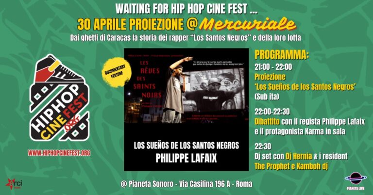Waiting for Hip Hop Cine Fest @Mercuriale: “Los Sueños de los Santos Negros”