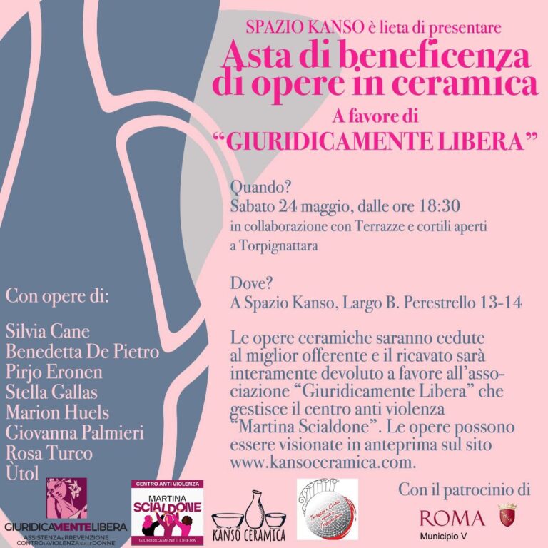 Asta di beneficenza di opere in ceramica