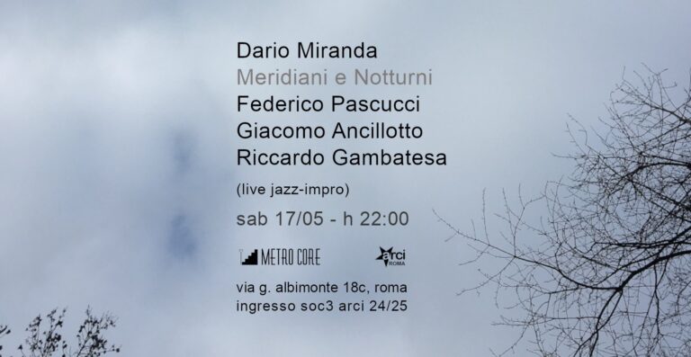 Dario Miranda : Meridiani e Notturni (live jazz-impro)