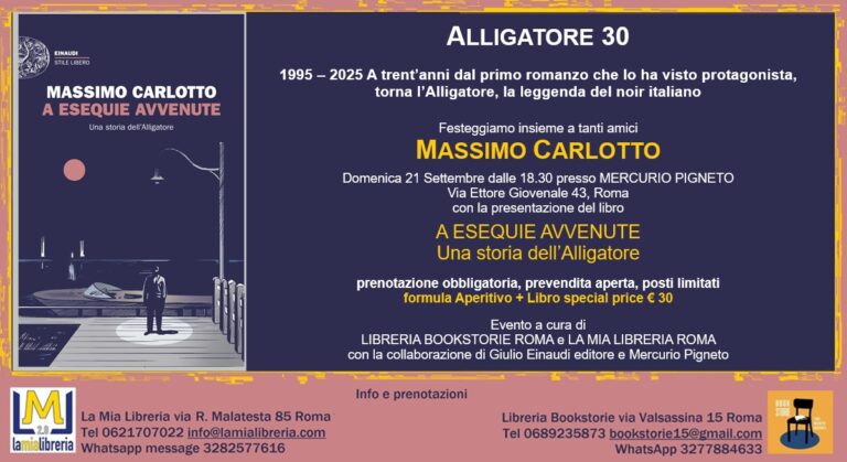 Alligatore30_Festa per Massimo Carlotto e i trent’anni del suo personaggio leggendario