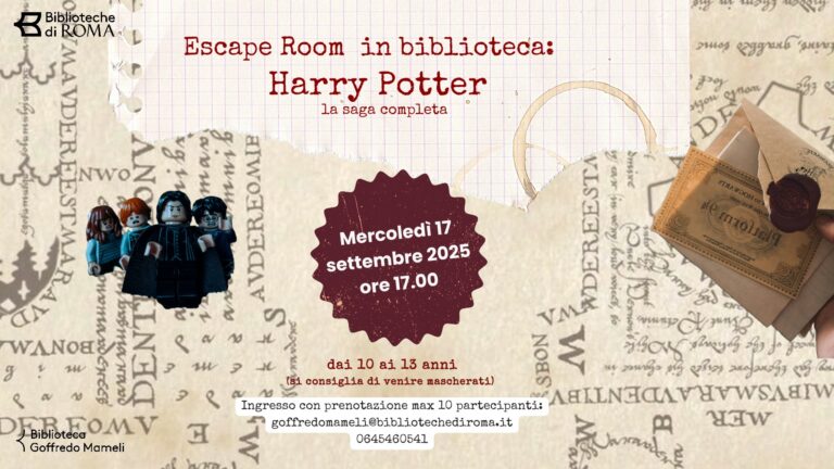 Escape Room in Biblioteca: Harry Potter la saga completa