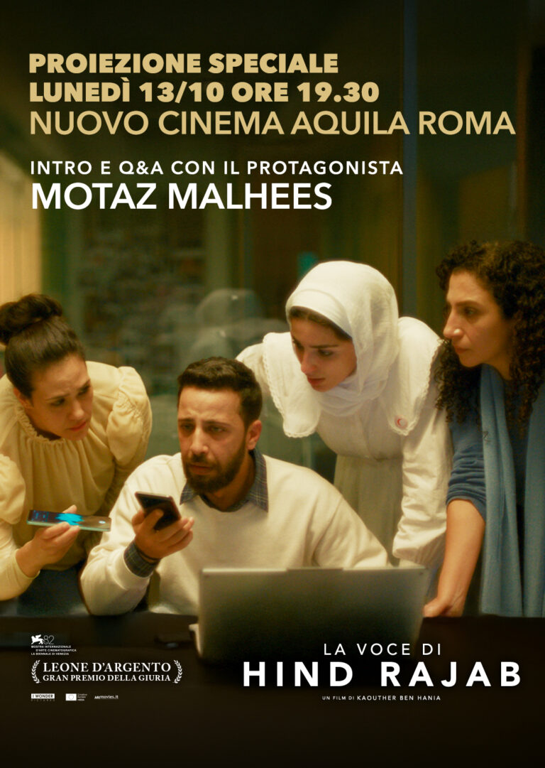 INCONTRO CON IL PROTAGONISTA MOTAZ MALHEES PER LA VOCE DI HIND RAJAB