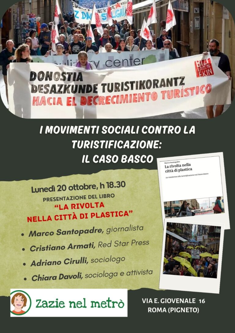 I movimenti sociali contro la turistificazione: il caso basco