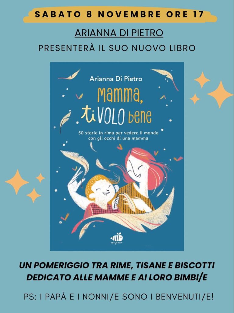 presentazione del libro “Mamma ti volo bene” di Arianna Di Pietro