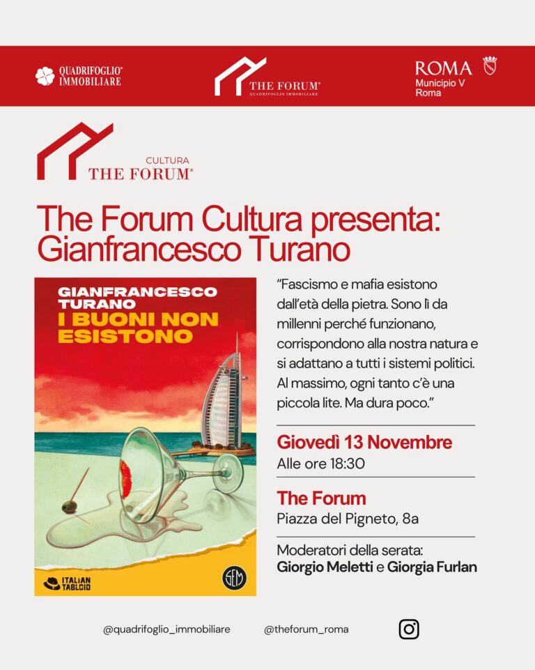 Presentazione Libro – “I buoni non esistono” di Gianfrancesco Turano