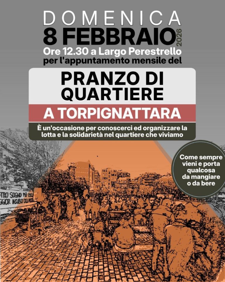 pranzo di quartiere a Torpignattara