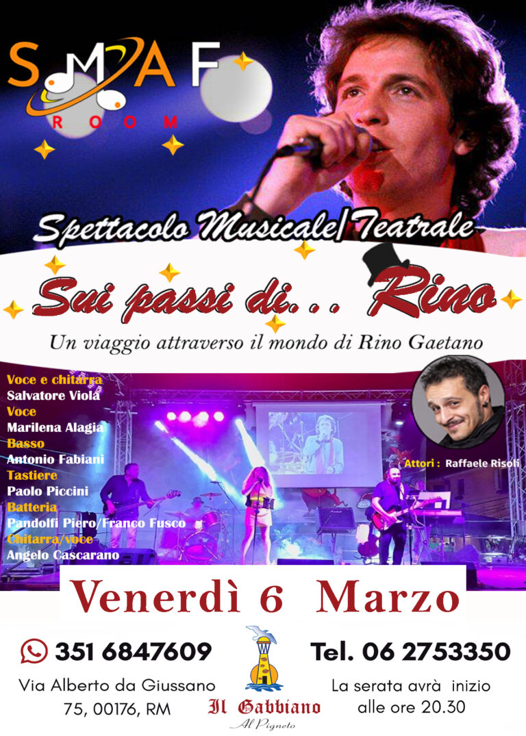 Serata Imperdibile: Sui Passi di… Rino!