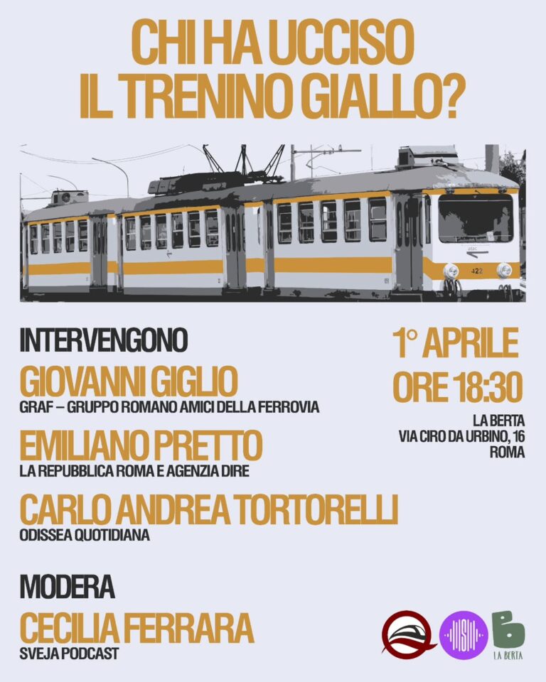 CHI HA UCCISO IL TRENINO GIALLO?