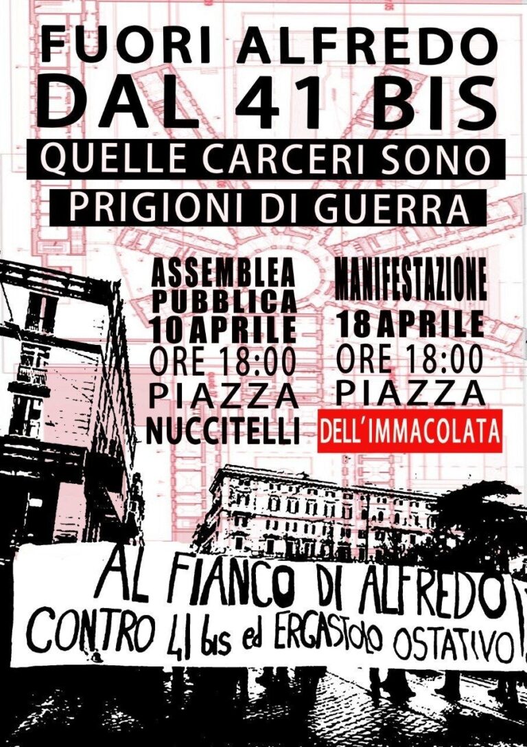 FUORI ALFREDO DAL 41 BIS